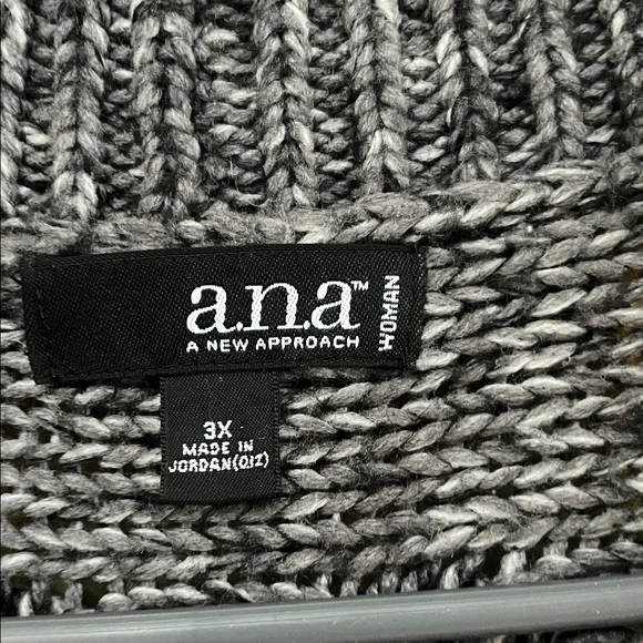 a.n.a Charcoal Knit Open Cardigan - Picture 13 of 13